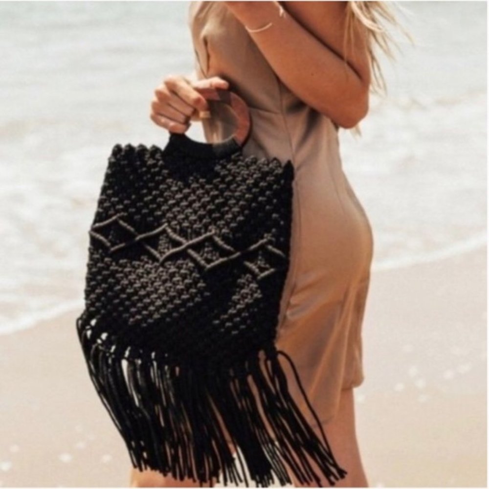 Rachel Zoe X Danielle Nicole Macrame Purse - image 2